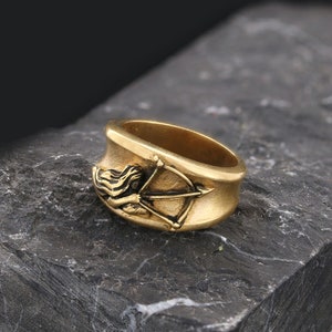 Sagittarius Horoscope Ring, Sagittarius Zodiac Ring, Sagittarius Signet Ring, Astrology Ring for Women, Sagittarius Gift, Zodiac Jewelry