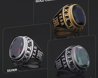 High School University Ring, Personalized University Ring, Class
