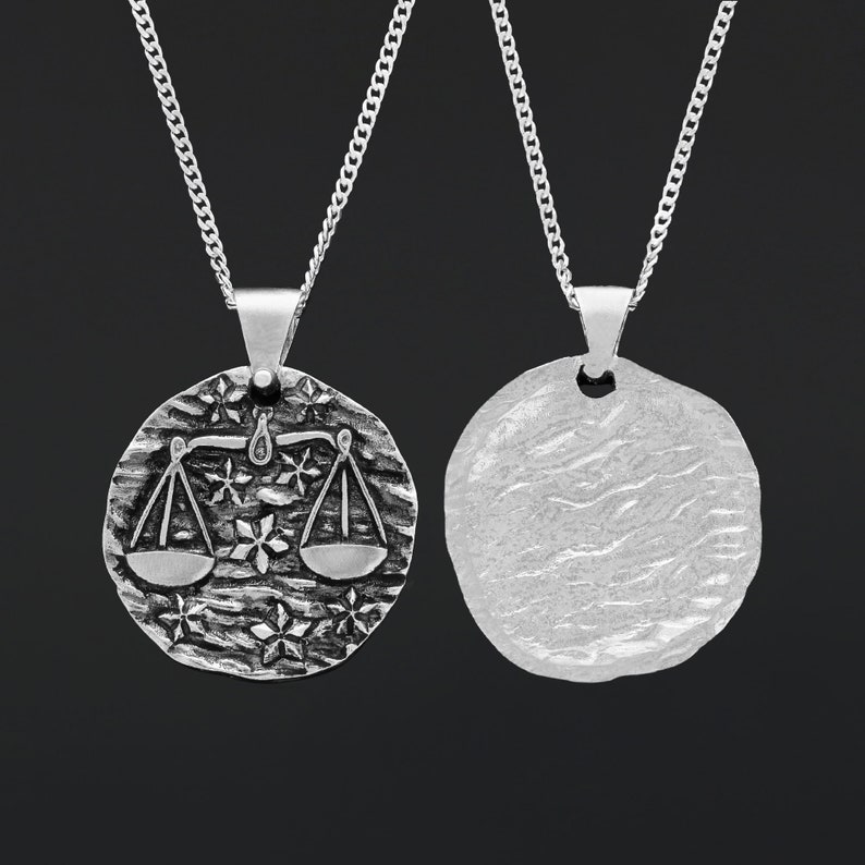 Libra Locket Necklace, Libra Zodiac Medallion, Zodiac Pendant, Astrology Necklace, Zodiac Sign Necklace, Zodiac Libra Necklace, Zodiac Gift Silver