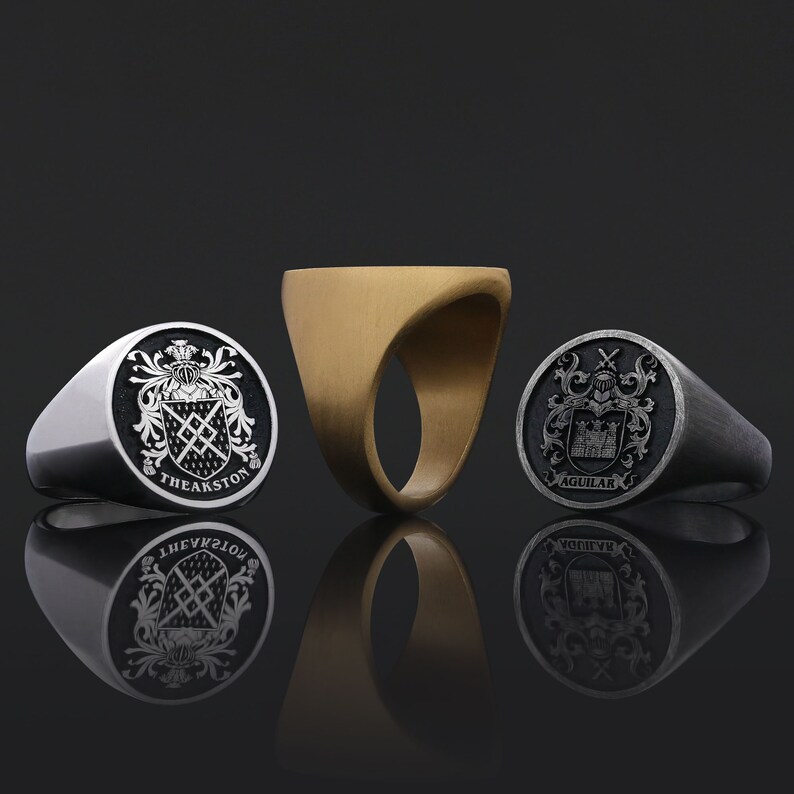 Handmade Family Symbol Ring, Personalized Engraved Family Ring ...
