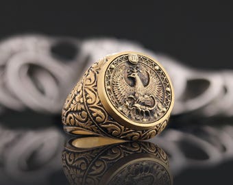 Anel deslumbrante do signo de Escorpião, uma homenagem celestial ao seu signo astrológico, anel do signo de Escorpião feito à mão, anel elegante do signo de Escorpião.