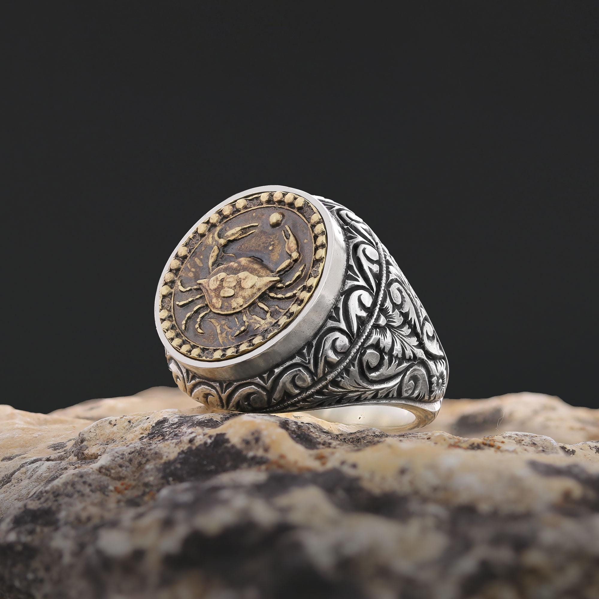 Cancer Constellation Ring, Stylish Cancer Ring, Zodiac Cancer Ring ...