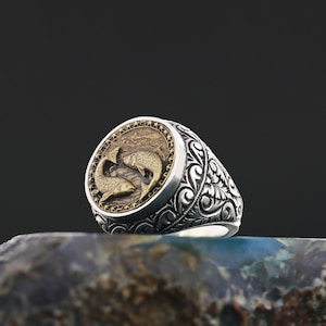 Stunning Pisces Ring, Handcrafted Pisces Ring, Symbolize Your Inner Fish, Pisces Ring Celebrate Your Zodiac Sign in Style, Astrology Ring