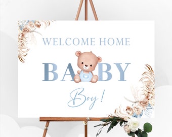 Willkommensschild / Welcome Home Schild für das "Coming Home" von Mutter und Kind nach der Geburt aus hochwertigem Acrylglas