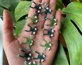 Orecchini A Rana In Argento Sterling 925 Con Cristalli - Gioielli Animalier Ipoallergenici Per Donne E Ragazze