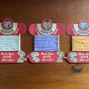 Ruban adhésif vintage en papier pour cadeaux