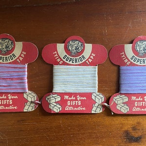 Vintage Papierbindeband, zum Verpacken von Geschenken.