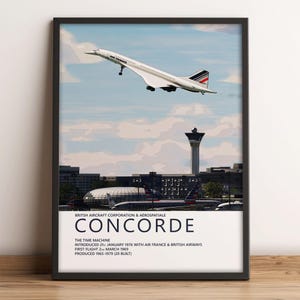 Air France Concorde | Poster | Wall Art | Home Decor | - Etsy