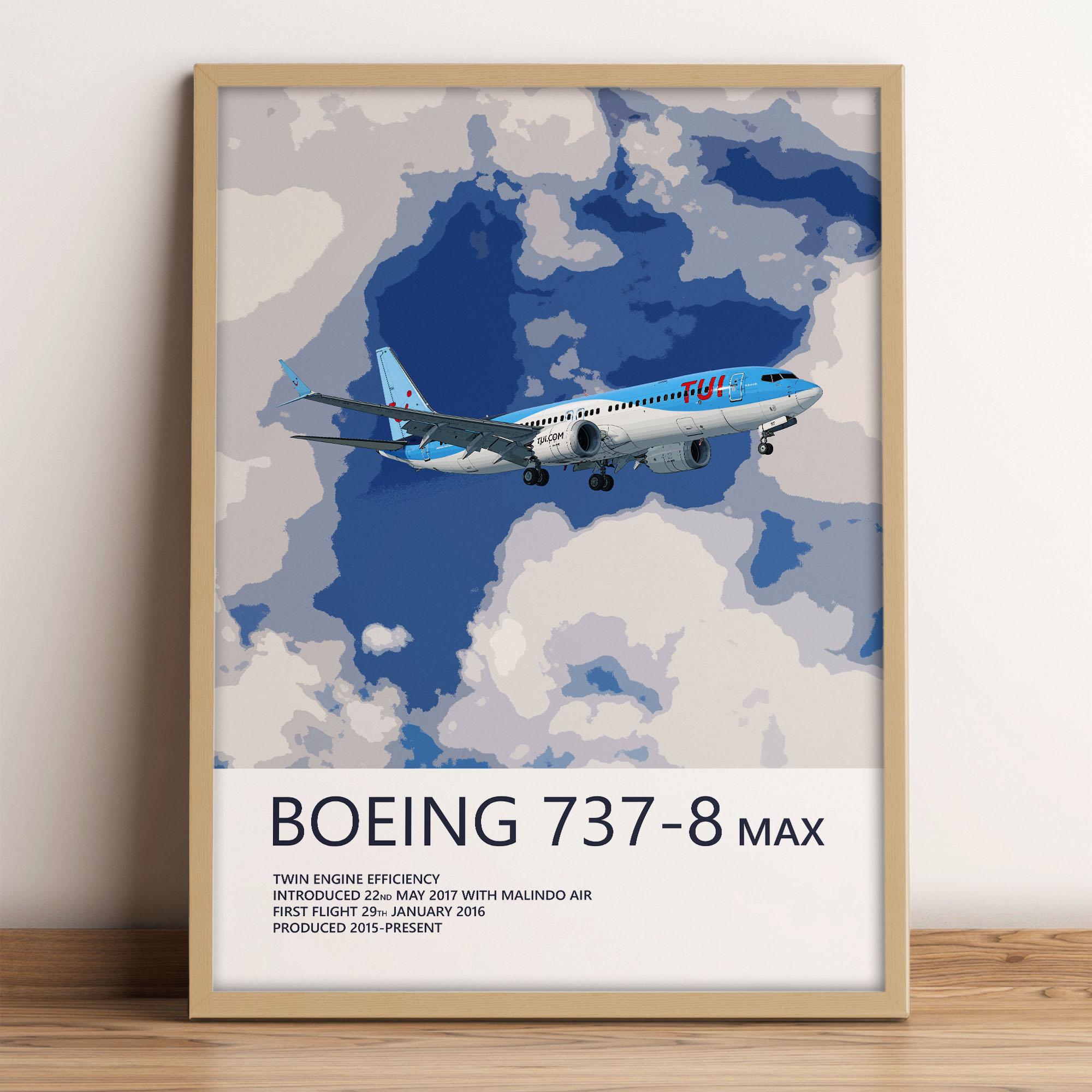 ポスター TUI Boeing 737 MAX Poster - Etsy