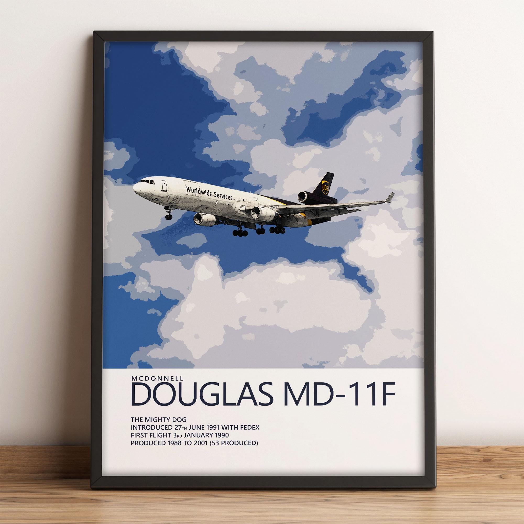 UPSマクドネル・ダグラスMD-11ポスター - Etsy 日本