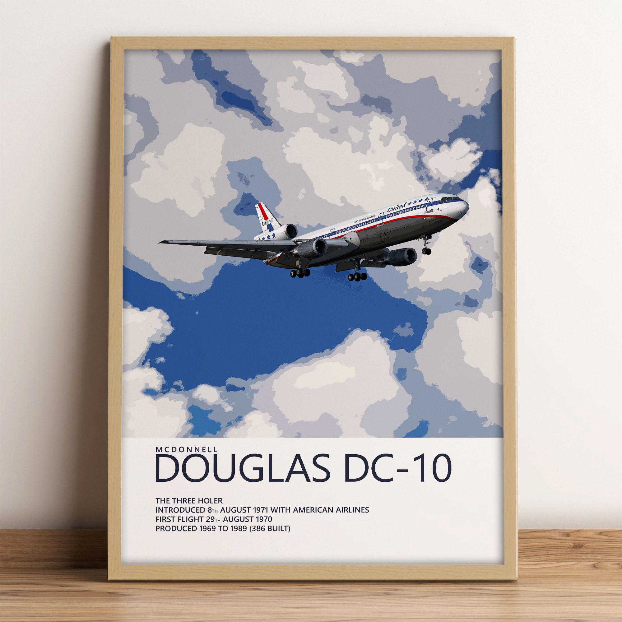United Airlines Mcdonnell Douglas DC-10 Poster – Friend Ship