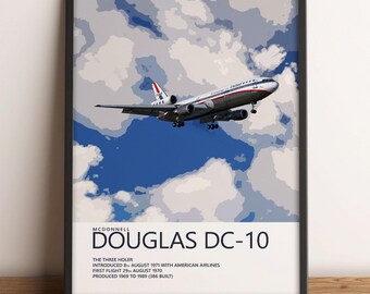 ユナイテッド航空マクドネル・ダグラスDC-10ポスター – フレンドシップ