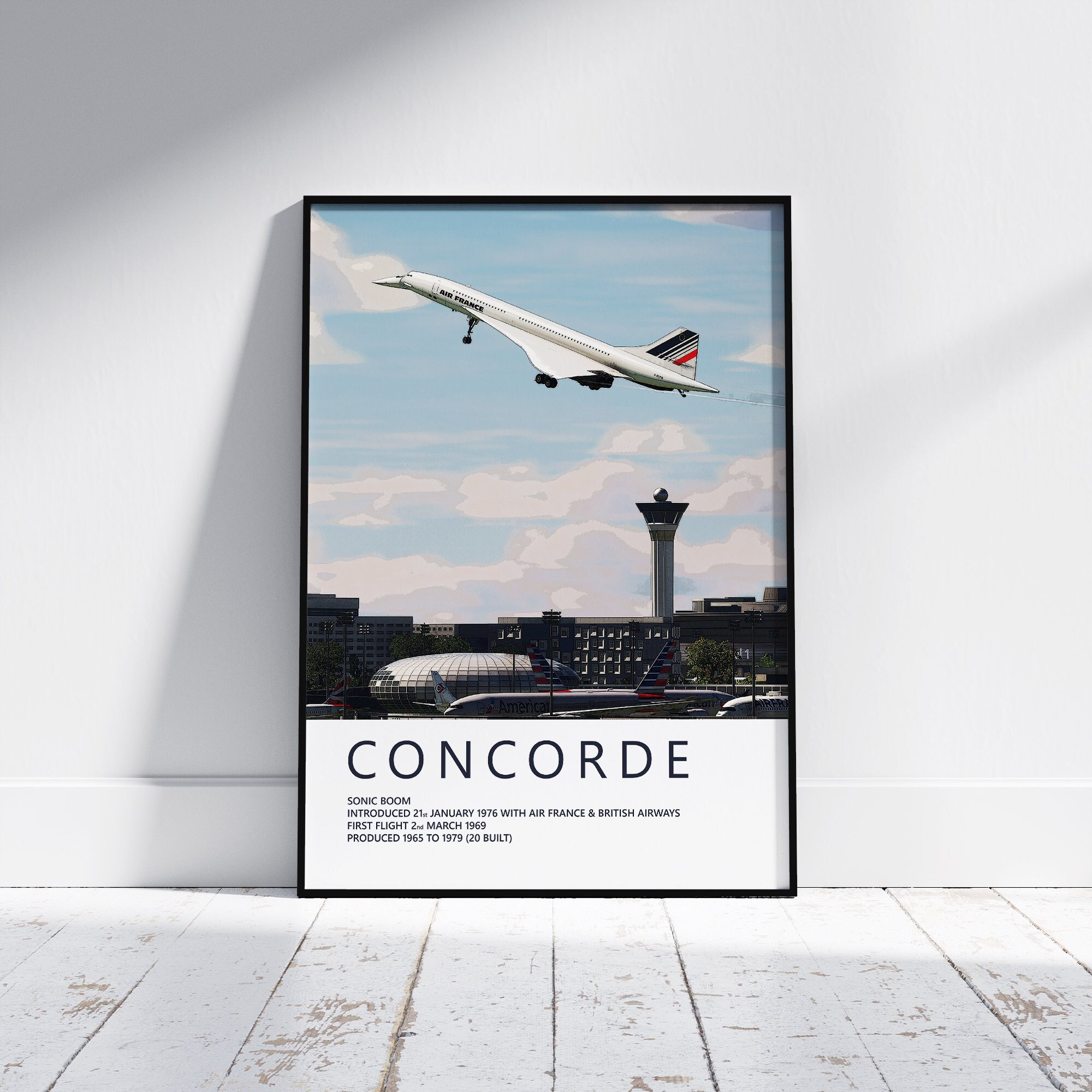 Paris Airport Poster - Etsy