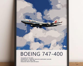 Air China Boeing 747-400 Poster – Aviation Wall Art