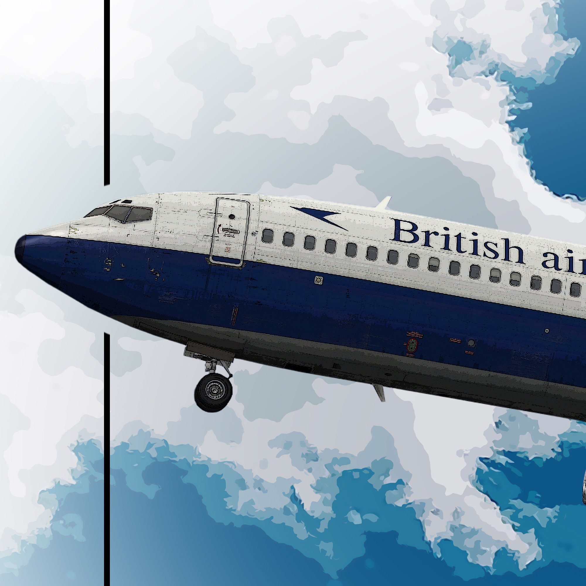 British Airways Boeing 707 Poster - Aviation Art for Pilots ...