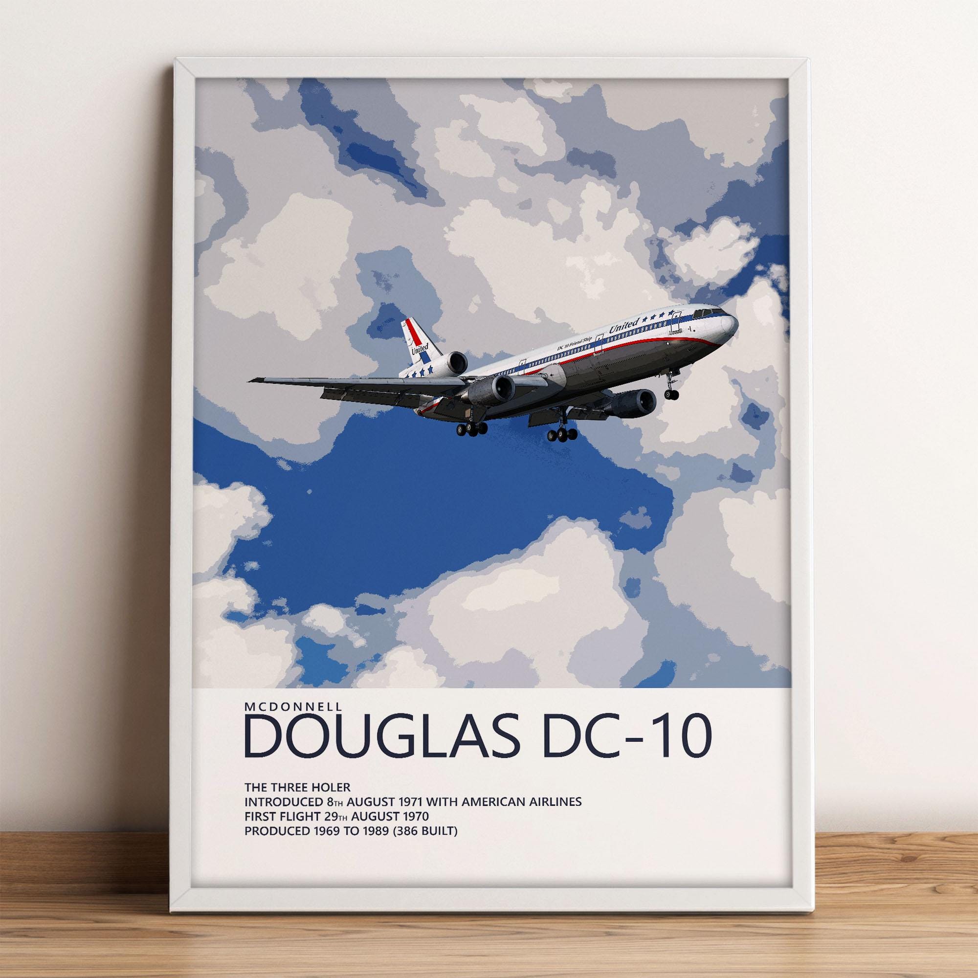 ユナイテッド航空マクドネル・ダグラスDC-10ポスター – フレンドシップ