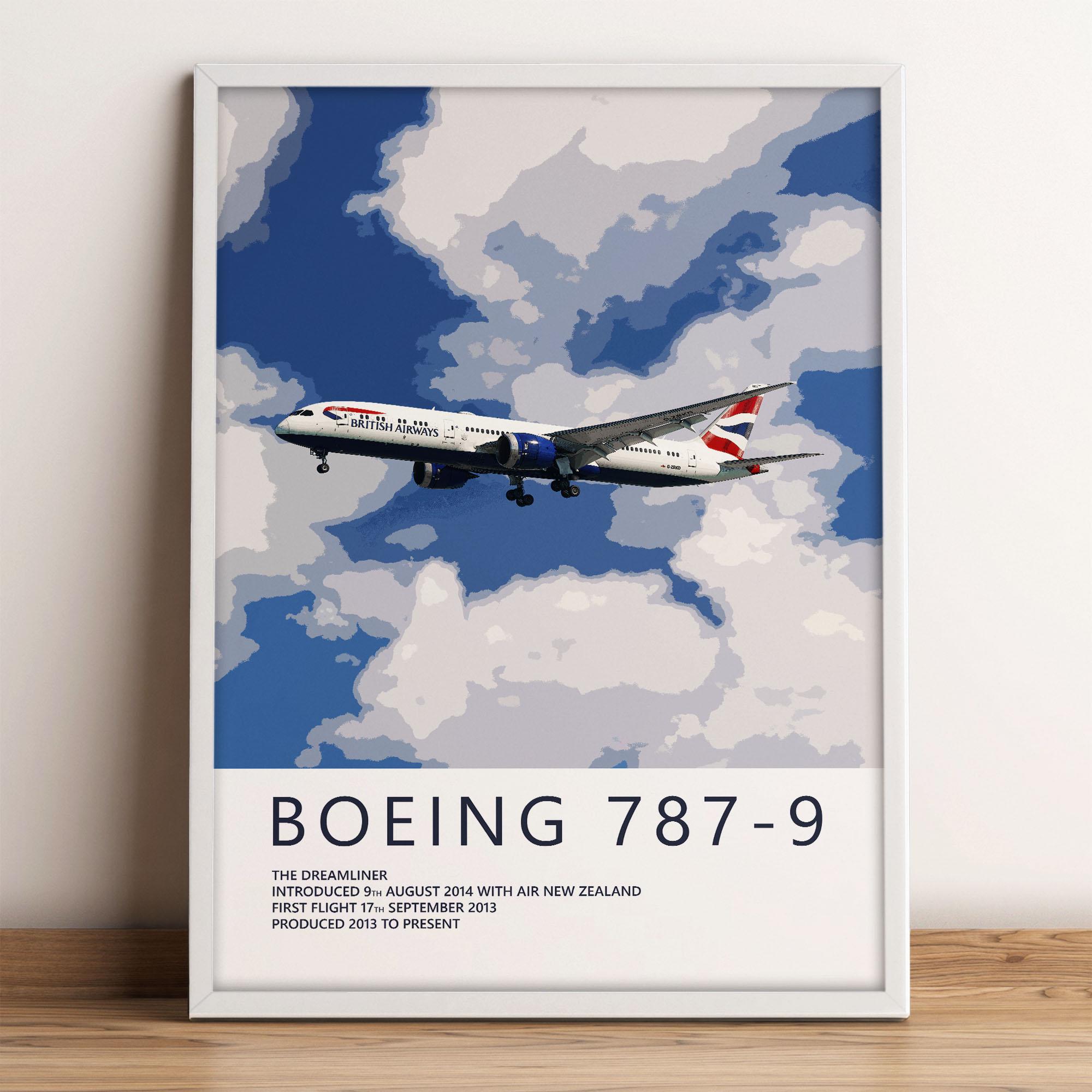 British Airways Boeing 787 Poster - Etsy
