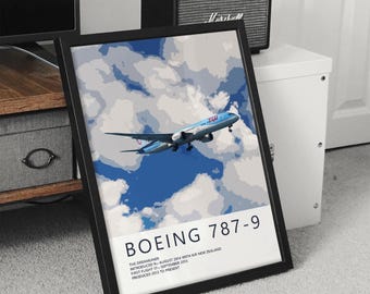 TUI ボーイング787-9 ドリームライナー ポスター – 航空壁アート、航空