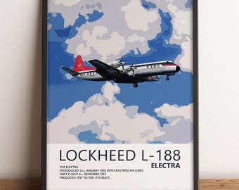 Northwest Airlines Lockheed L-188 Electra Poster