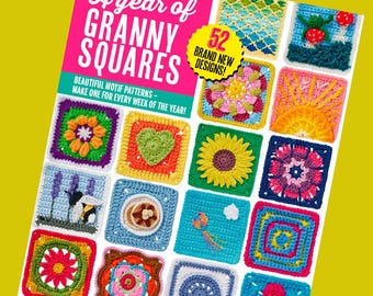 A Year of Granny Squares - PDF Crochet Patterns Download - 52 pattern booklet