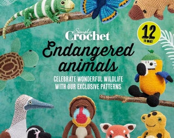 Amigurumi Endangered Animals Crochet Pattern: 12 Pattern Booklet (PDF Download)