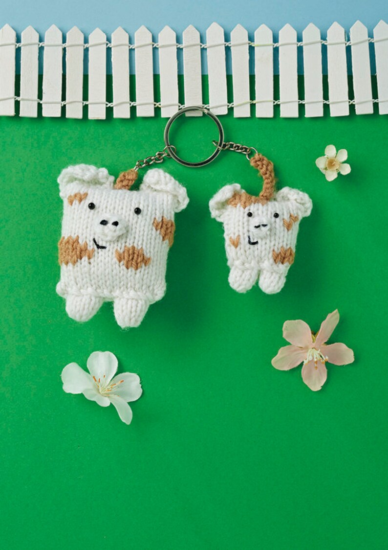 KNITTED Farmyard Animal Patterns - Cow, Sheep, Pig - PDF Download Only ...