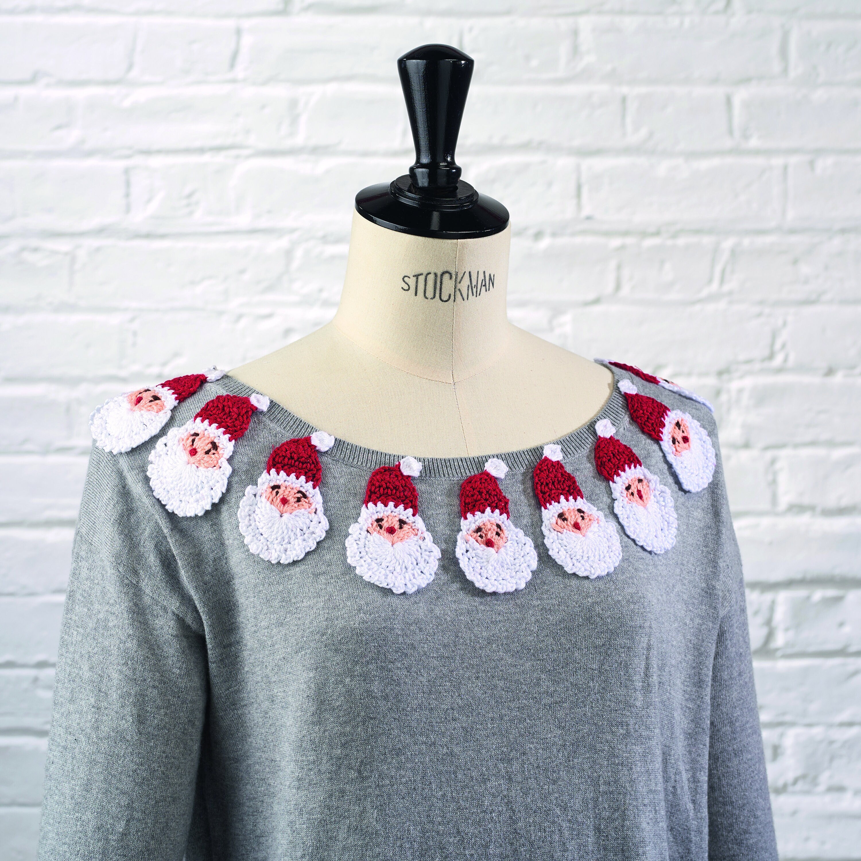 Crochet pattern Christmas Jumper Embellish