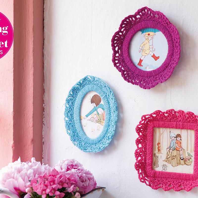 Frame Croceht Pattern Crochet Photo Frame - Etsy