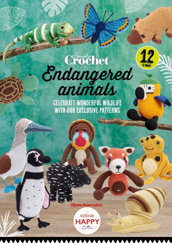 Endangered Animals Crochet Pattern Booklet