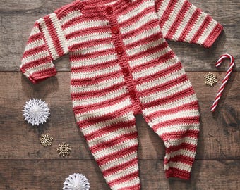 Baby Romper Crochet Pattern - Onesie in Sizes 0-18 months (PDF Pattern Download)