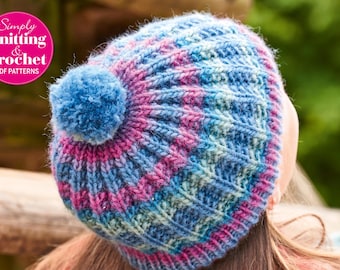 Child's Knitted Hat Pattern: Aran Yarn, Beginner Friendly (PDF Pattern)