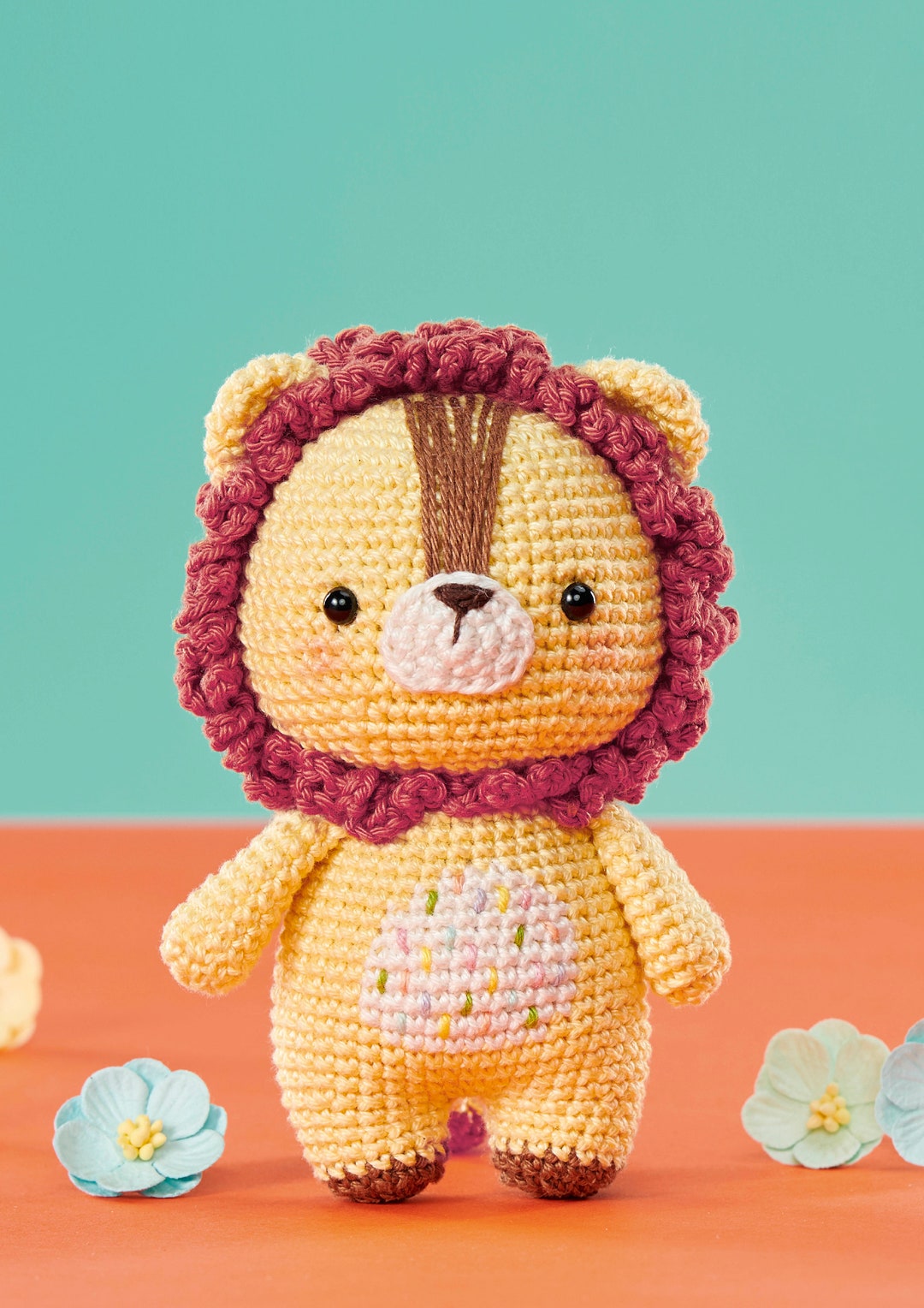 Amigurumi Lion Crochet Pattern: Kawaii Inspired Leo Toy (PDF Pattern ...