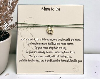 Mum To Be Bracelet,Mum To Be Gift,Mum To Be Wish Bracelet