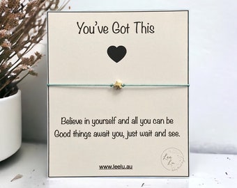 You've Got This Bracelet,You've Got This Gift,You've Got This Wish Bracelet,Encouraging Gift