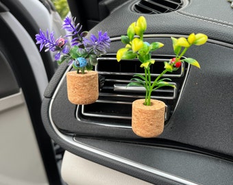 Car Aroma Plant Freshener Clip | Vehicle Fragrance Decor | Natural Scent Diffuser | Essential Oil Car Aromatherapy | Auto Accessory