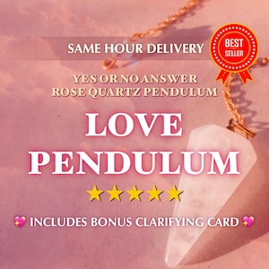 GLEICHE STUNDE Pendel Liebeslesung mit Bonus Klarstellung Tarotkarte - Ja Keine Frage Lesung | Psychisches Medium | Liebe Lektüre | Tarot-Lesung
