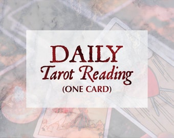 Daily Tarot Reading (One Card Pull) | Daily Reading | 24 Hour Reading | Tarot Advice | Psychic Reading | Spiritual Advice