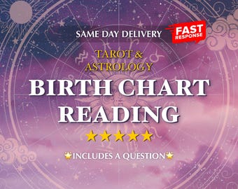 In-Depth Birth Chart & Tarot Reading: Personalized Astrology Analysis (PDF)