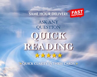 Personalised Quick Tarot Reading - Short, Sharp, Accurate Answers  | Authentic Guidance | Psychic Reading | 24 Hour Delivery Time