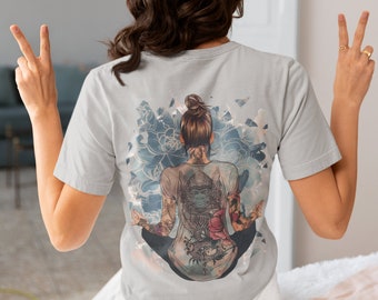 Maglietta da yoga unisex con tatuaggio Zen