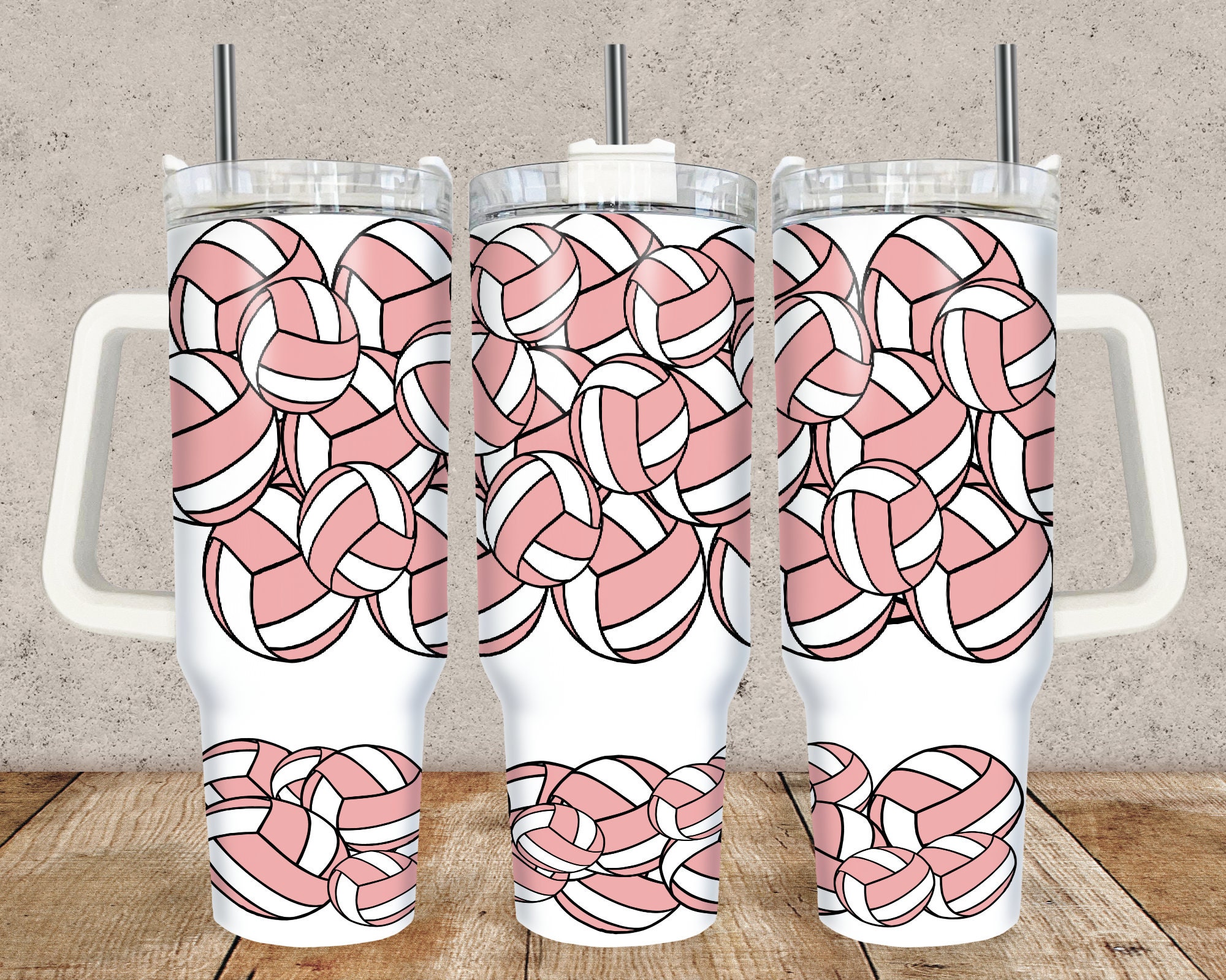 40oz Volley Ball Quencher 40 Oz 2 Piece Tumbler Sublimation Template