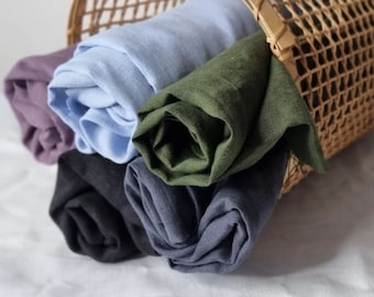 Tejido de lino lituano suave, peso medio 205 g/m², certificado Oeko-Tex