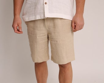 Mens linen shorts MIAMI - 100% quality summer shorts male