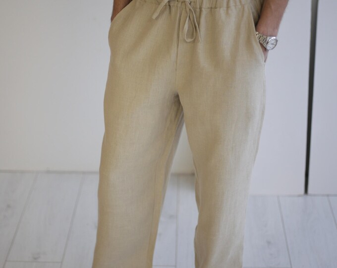 ANT Boyfriend Linen Pants - San José del Cabo main image 1
