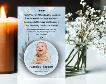 Mi Bautizo Bottle Opener Favors with Photo for Guests. Baptism Favors. First Christening favors