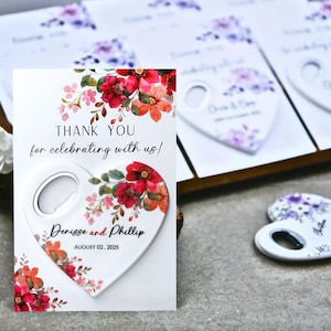 Personalized Wedding Favors: Magnetic Bottle Opener, Bulk Gifts