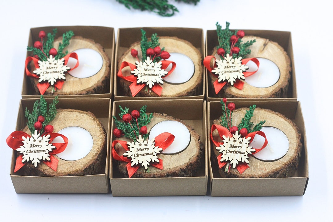 Christmas Personalized Candle Favor Bulk Christmas Favors Etsy