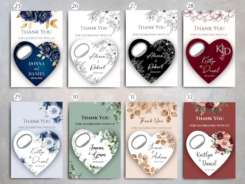 100 Pcs Wedding Favors for Guests in Bulk. Magnetic Bottle Opener Favors . Wedding Magnet zdjęcie 8