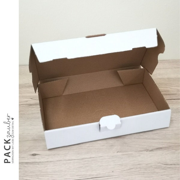 A5 Verpackung | Maxibriefkarton | Versandbox | 240 x 160 x 45 mm | Geschenkverpackung | weiss