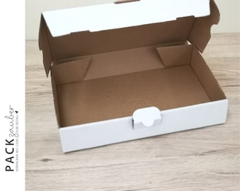 A5 Verpackung | Maxibriefkarton | Versandbox | 240 x 160 x 45 mm | Geschenkverpackung | weiss